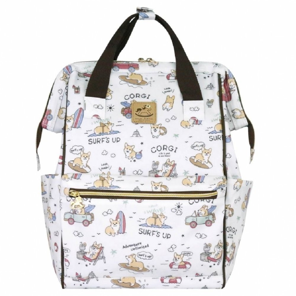 Waterproof Corgi Large Opening Backpack